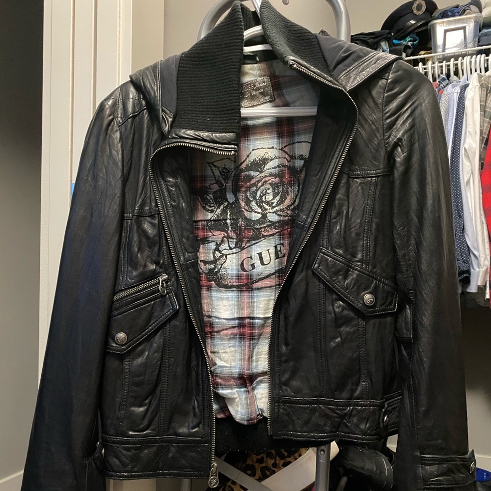 Guess leather jacket